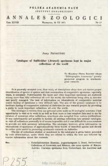 Catalogue of Salticidae (Aranei) specimens kept in major collections of the world