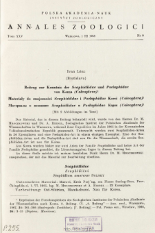 Beitrag zur Kenntnis der Scaphidiidae und Pselaphidae von Korea (Coleoptera) = Materiały do znajomości Scaphidiidae i Pselaphidae Korei (Coleoptera)