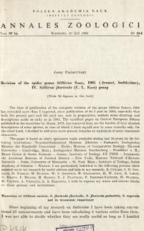 Revision of the spider genus Sitticus SIMON, 1901 (Aranei, Salticidae). 4, Sitticus floricola (C. L. KOCH) group