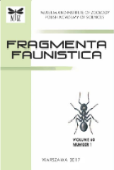 Fragmenta Faunistica vol. 60 (2017) - contents