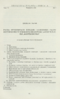 Pr&oacute;ba interpretacji dynamiki liczebności fauny bentonicznej w wybranym środowisku łachy wiślanej "Konfederatka"