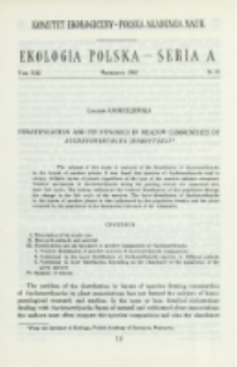 Stratification and its dynamics in meadow communities of Auchenorrhyncha (Homoptera)