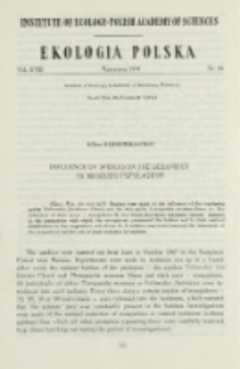 Influence of spiders on the behaviour of mosquito populations