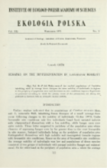 Remarks on the differentiation in Carabidae mobility