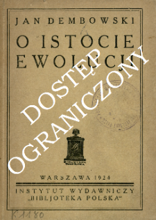O istocie ewolucji