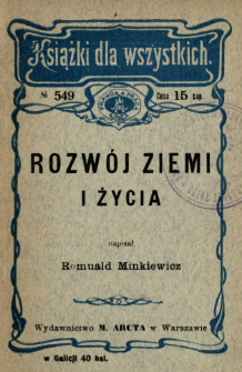 Rozw&oacute;j ziemi i życia