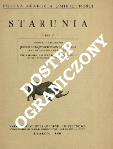 Jezioro plejstoceńskie koło Jasła : (opis morfologiczny i geologiczny) = The geological and morphological description of the late-glacial Lake near Jasło