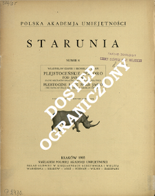 Plejstoceńskie jezioro pod Jasłem : (Faunę mięczak&oacute;w opracował Jarosław Urbański) = Pleistocene Lake near Jasło : (The fauna of snails described by Jarosław Urbański)