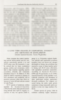 Long term changes in composition, diversity and abundance of zooplankton