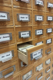Periodicals card catalog A-Z