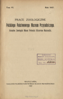Prace Zoologiczne Polskiego Państwowego Muzeum Przyrodniczego ; t. 4