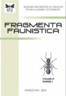 Fragmenta Faunistica, vol. 58, no. 1
